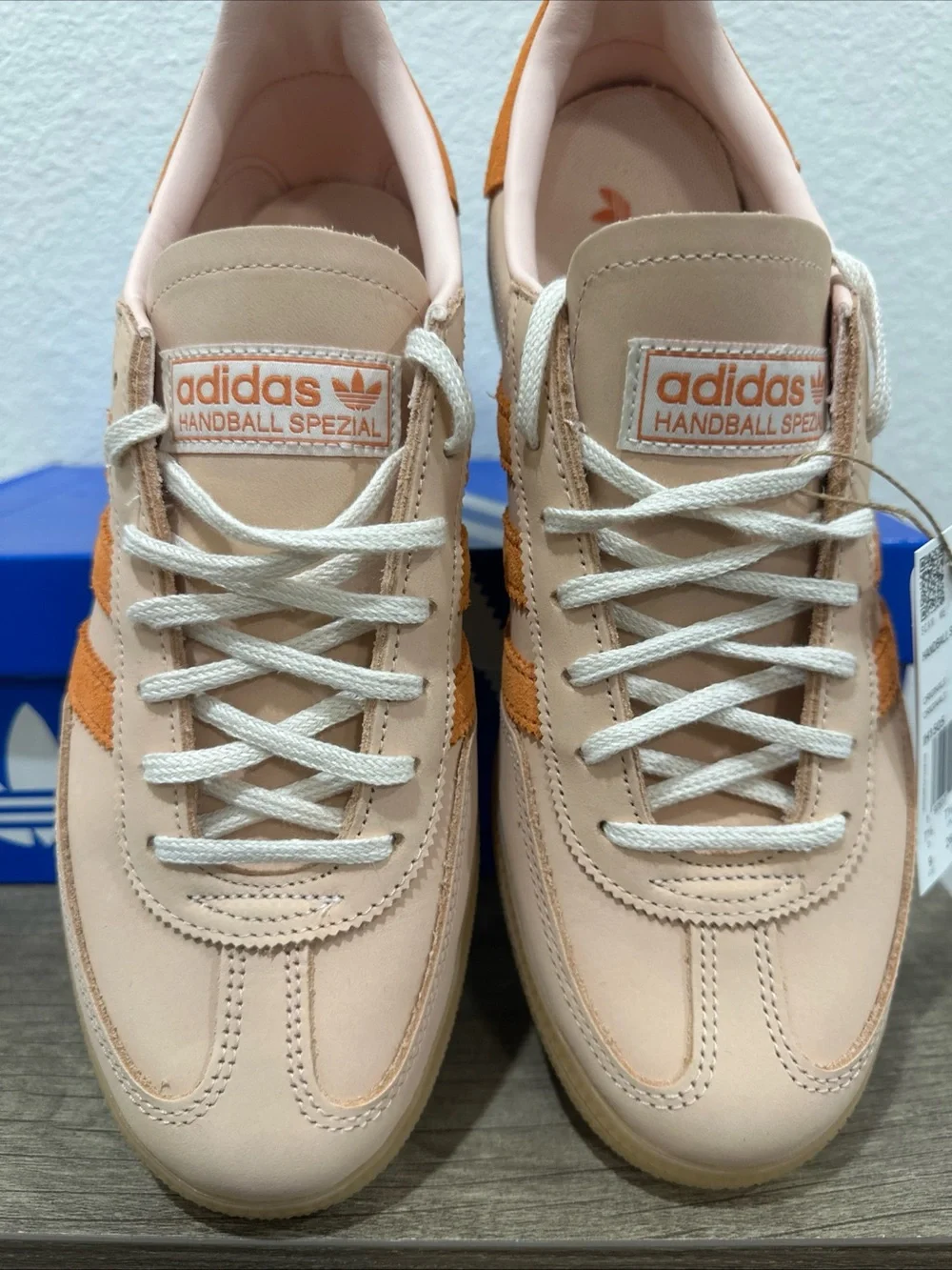 adidas Spezial Women’s Beige with Orange Accent Sneakers